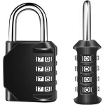 4 - digit cadenas � combinaison, serrure combin�e imperm�abiliser, m�tal �tanche et fermoir combin� en ...