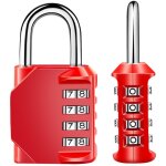 4 - digit cadenas � combinaison, serrure combin�e imperm�abiliser, m�tal �tanche et fermoir combin� en ...
