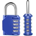 4 - digit cadenas � combinaison, serrure combin�e imperm�abiliser, m�tal �tanche et fermoir combin� en ...