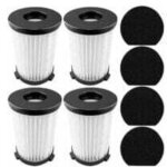 4 filtres pour aspirateur techwood et pour va20,