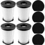 4 filtres pour aspirateur techwood et pour va20,