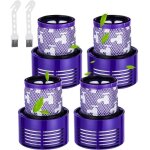 4 filtres pour dyson v10 cyclone v10 sv12 series avec 2 brosses pour aspirateur v10 absolute v10 animal ...