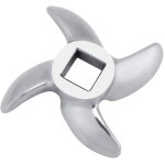 4 lame hachoir, lame de hachoir � viande m�langeur remplacement du hachoir � couteau en acier inoxydable ...