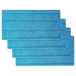 4 lingette reutilisable pour swiffer wetjet serpilli�res remplacement wetjet balai spray lavable en machine ...