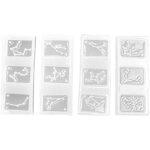 4 moules en silicone pour pendentifs d�coratifs diy - id�al pour cuisine et bijoux cr�atifs