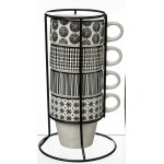 4 mugs avec support bohemia 4 mugs avec support bohemia