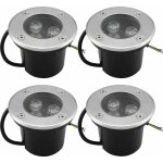 4 pack 3w ip65 outdoor recessed led spotlight 270 lumen round led terrace downlight outdoor garden lighting ... 4 pack 3w ip65 outdoor recessed led spotlight 270 lumen round led terrace downlight outdoor garden lighting ...