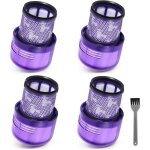 4 pack filtre pour dyson v11 sv14, lavables filtres de remplacement pour aspirateur dyson v11 sv14