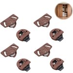 4 paires de porte coulissantes pour porte de garde - robe avec guide pour armoires encastr�es, roulette ...