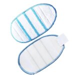 4 patins en microfibre pour balais vapeur black + decker avec gant steamitt? fshsmpa - xj, style 1