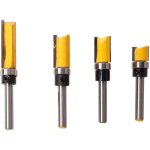 4 pcs 6mm routeur de fraise � bois fraise a copier tige affleurant cutter copie routeur routeur routeur ...