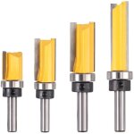 4 pcs 8mm routeur de fraise  bois fraise a copier tige affleurant cutter copie routeur routeur routeur ...