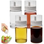 4 pcs bouteille huile olive avec bec verseur, 100ml r�cipient vinaigrette anti - goutte, verseur huile ...