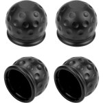 4 pcs cache boule attelage, 50 mm capuchons de protection boule attelage caoutchouc pour voitures camions ...