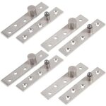 4 pcs charni�res de porte pivotantes � 360 degr�s de rotation, 95mm �paissies pivot hinge cach�e en acier ...