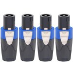 4 pcs connecteurs speakon, adapt�s aux nl4fx speakon prise connecteurs c�bles speakon, convertisseur ...
