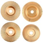 4 pcs disque bois meuleuse en bois en carbure de tungst�ne pour fa�onner, meuler et couper - compatible ...