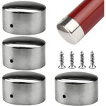 4 pcs embout de main courante, couvercle d'extrmit de l'accoudoir super mince de 0, 4 mm, embouts ronds ...