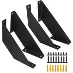 4 pcs etagere murale, equerre etagere murale de �tag�res robuste, support etagere en fer ancien 15cm