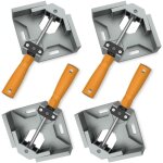 [4 pcs] etau d'angle 90en alliage d'aluminium, pince  angle droit outil de serrage avec poigne, porte ...