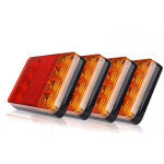 4 pcs feux arri�re pour remorque led �clairage arri�re lampe de freinage imperm�able universel signal ...