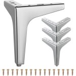 4 pcs pieds de meubles en mtal, 6' 15cm pieds de meubles triangulaires pour meuble canap table basse ...