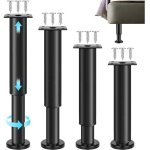 4 pcs pied de meuble reglable, pieds de table en m�tal, pied de meuble salle de bain pied, grande base, ...