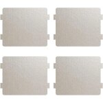 4 pcs plaque en mica pour rparation de micro - ondes, plaque de remplacement(10x11cm)