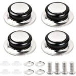 4 pcs poign�e de couvercle de casserole poign�e de couvercle en verre couvercle de casserole en acier ...