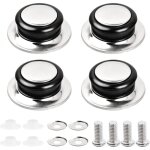 4 pcs poign�e de couvercle de casserole poign�e de couvercle en verre couvercle de casserole en acier ...