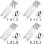 4 pcs porte cadenas, loquet cadenas, loquet de cadenas, loquet porte exterieur, loquet porte cadenas, ...