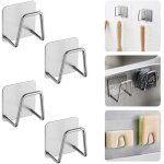 4 pcs porte - Éponge autocollant en acier inoxydable 5 5 3. 2cm porte eponge cuisine evier crochet autocollant ... 4 pcs porte - Éponge autocollant en acier inoxydable 5 5 3. 2cm porte eponge cuisine evier crochet autocollant ...