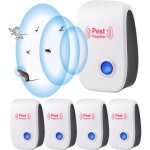 4 pcs r�pulsif ultrason anti - rongeurs insectes, ultrason souris et rats, r�pulsif souris ultrason, ...