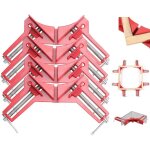 4 pcs rouge serre joints � angle droit de 90 degr�s, serre joint angle droit pince angle droit presse ...