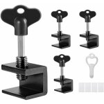Ymyny - 4 pcs serrure fenetre coulissante, verrou baie coulissante, bloque fenetre coulissante d'aluminium, ...