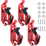 4 pcs shovel mount for roof rack, metal rubber clamps, wall mounting brackets, quick release axe holder ...