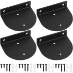 4 pcs supports d'�tag�re muraux flottants, equerre etagere murale m�tal, support etagere murale fixation ...
