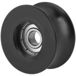 4 pcs u poulie  gorge 0840uu roue gorge type d'u roue de guidage de rouleau de poulie en u 8x40x20. ...