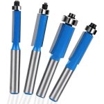 4 pices fraise defonceuse 8mm tige fraise copier fraises affleurer fraises bois pour dfonceuses avec ...