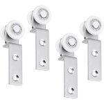 4 pi�ces 20mm roulettes porte coulissante, bloc de poulie de roulement en m�tal de tuyau de courbure, ...
