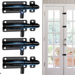 4 pi�ces 304 targette de porte exterieur, verrou porte exterieur, loquet de porte coulissante en acier ...