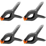 4 pi�ces 6  158 mm pince a ressort plastique, pince de serrage force de serrage �lev�e ouverture maximale ...