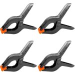 4 pi�ces 6  158 mm pince a ressort plastique, pince de serrage force de serrage �lev�e ouverture maximale ...