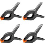 4 pices 6  158 mm pince a ressort plastique, pince de serrage force de serrage leve ouverture maximale ...