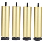 4 pices en alliage d'aluminium pieds de meubles canap canap table meuble tv pieds de support dor ...