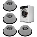 4 pices anti vibration machine a laver, patin anti vibration lave linge pour la rduction du bruit, ...