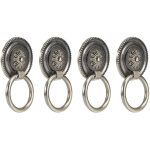 4 pi�ces antique en alliage de zinc anneau heurtoir armoire placard poign�es cuivre mat�riel