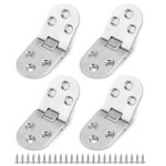 4 pi�ces argent charni�re flip pliable alliage zinc, charni�re flip pliable, pour table pliante, porte ...