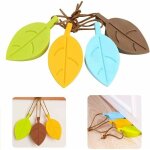 4 pi�ces arr�ts cale de porte, d�corative en silicone en forme feuille silicone porte stopper avec lani�re ...