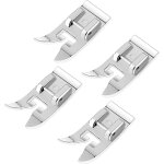 4 pi�ces de biche pour machine � coudre, droit pied zigzag, accessoires multifonctions pour singer brother ...